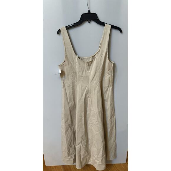 VINCE Oat Paneled Scoop Neck Dress - Picture 6 of 7